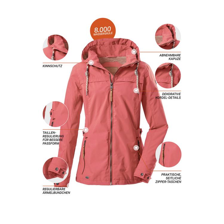 G.I.G.A. DX by killtec G.I.G.A. DX by killtec Jamil Outdoorjacke Damen - Lachs - 4 | SportScheck