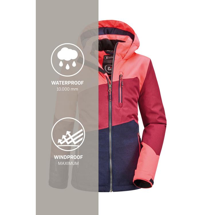 KILLTEC KILLTEC Lynge Softshelljacke M&auml;dchen - Beere389 - 3 | SportScheck