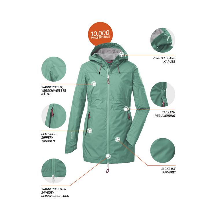 KILLTEC KILLTEC KOS 54 WMN JCKT Softshelljacke Damen - Gr&uuml;n2058 - 3 | SportScheck