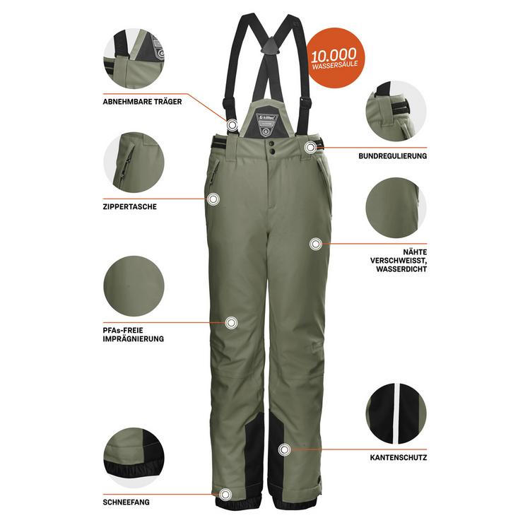 KILLTEC KILLTEC KSW 77 Skihose M&auml;dchen - Moos1528 - 3 | SportScheck