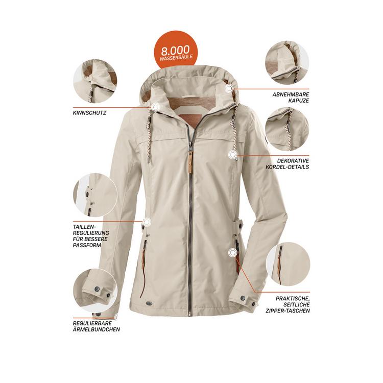 G.I.G.A. DX by killtec G.I.G.A. DX by killtec Jamil Outdoorjacke Damen - Wei&szlig; - 5 | SportScheck