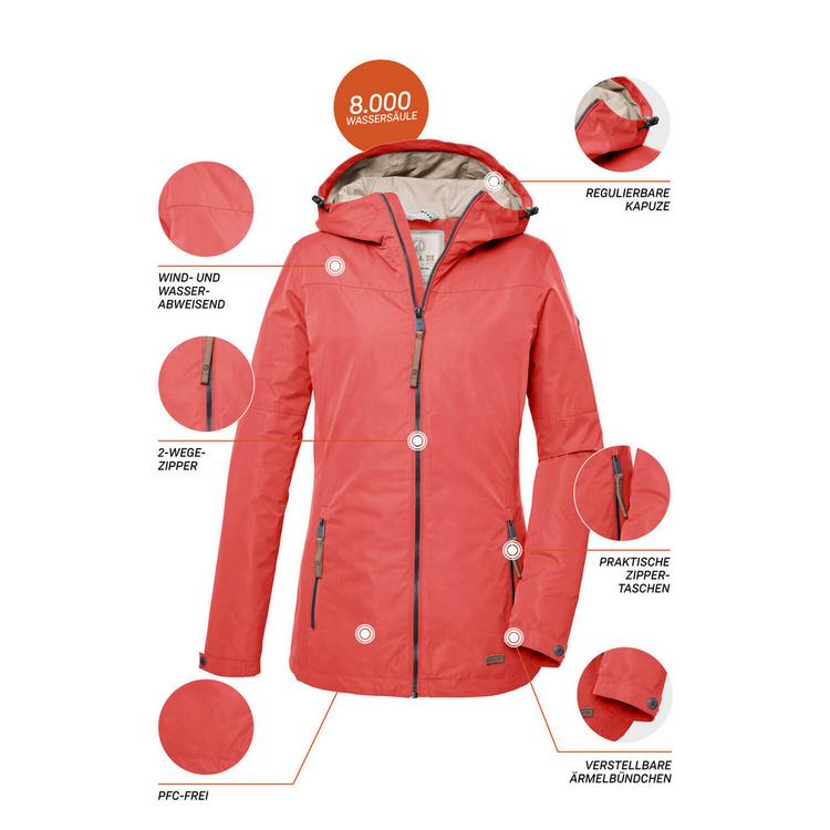 G.I.G.A. DX by killtec G.I.G.A. DX by killtec GS 18 Softshelljacke Damen - Dunkelorange5111 - 3 | SportScheck