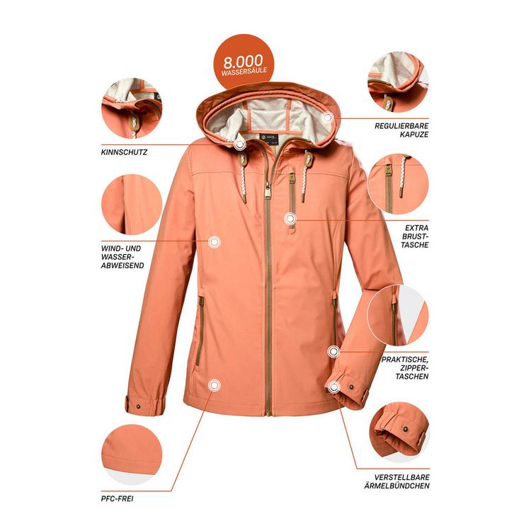 G.I.G.A. DX by killtec G.I.G.A. DX by killtec GS 24 Softshelljacke Damen - Orange - 3 | SportScheck