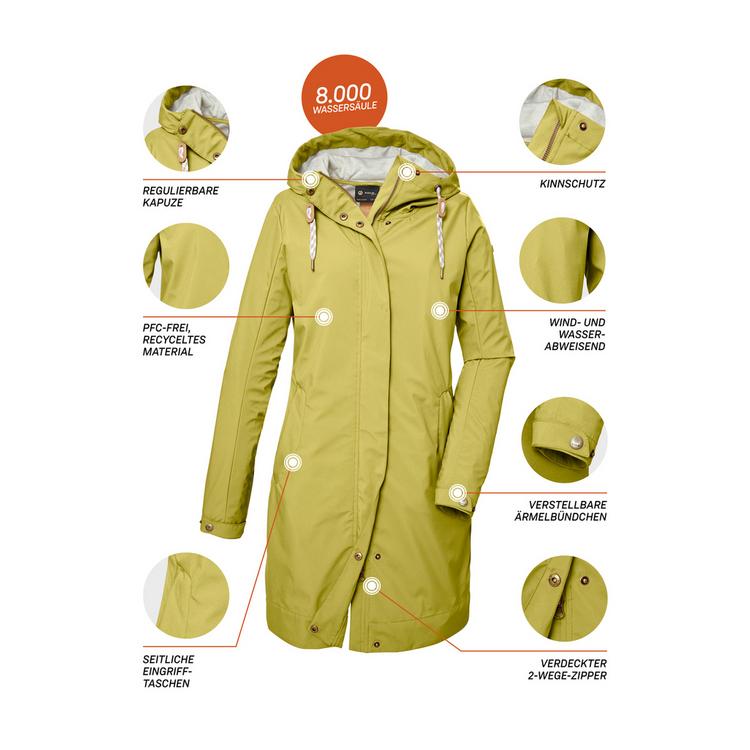G.I.G.A. DX by killtec G.I.G.A. DX by killtec GS 16 Funktionsmantel Damen - Gr&uuml;n2059 - 3 | SportScheck