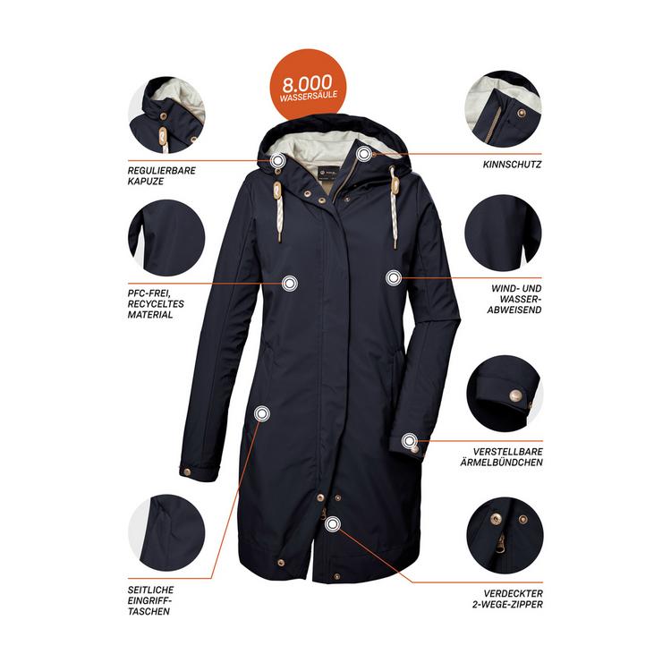 G.I.G.A. DX by killtec G.I.G.A. DX by killtec GS 16 Funktionsmantel Damen - Blau3044 - 3 | SportScheck