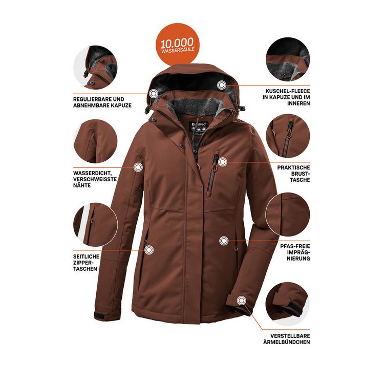KILLTEC KILLTEC KOW 140 Softshelljacke Damen - Braun5940 - 3 | SportScheck