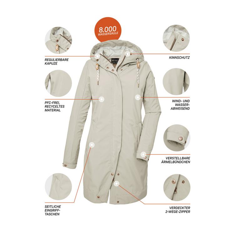 G.I.G.A. DX by killtec G.I.G.A. DX by killtec GS 16 Funktionsmantel Damen - Beige8010 - 3 | SportScheck