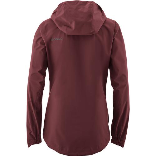 Rückansicht von Gonso Sura Plus Regenjacke Damen Bordeaux431
