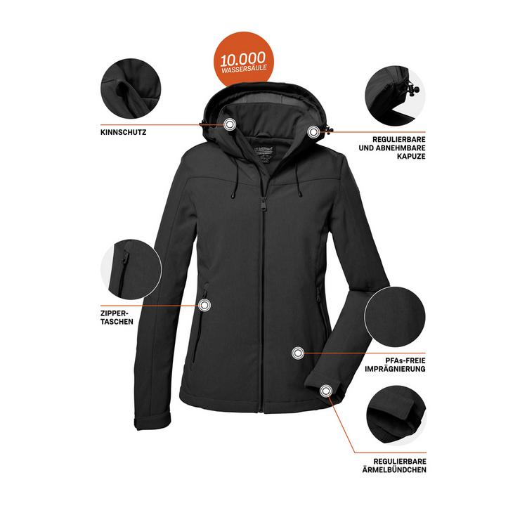 KILLTEC KILLTEC Softshelljacke Softshelljacke Damen - Schwarz012 - 3 | SportScheck