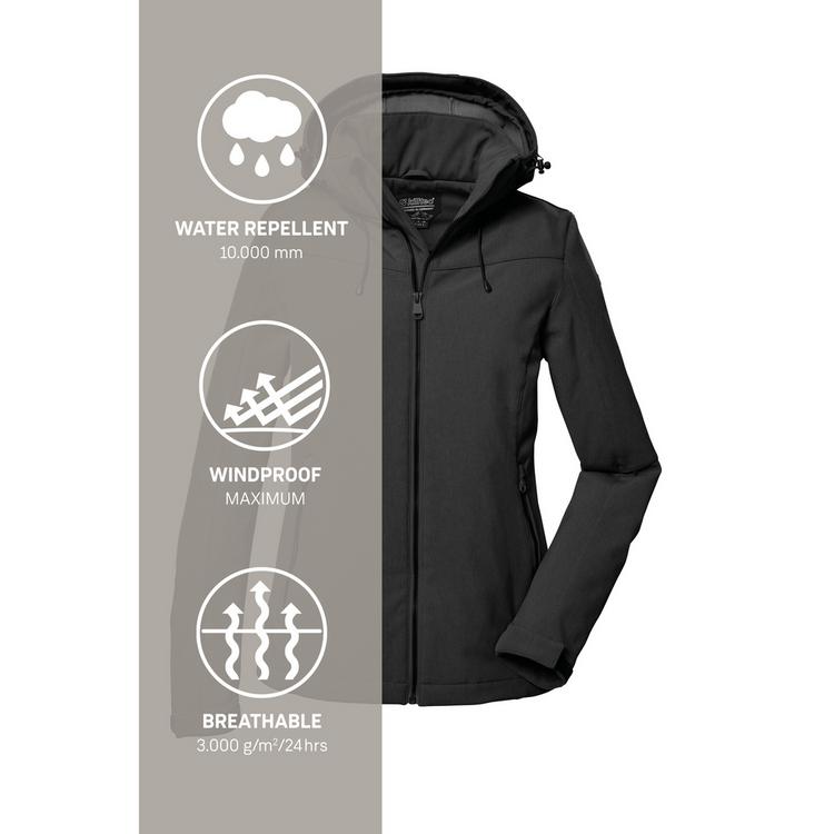KILLTEC KILLTEC Softshelljacke Softshelljacke Damen - Schwarz012 - 4 | SportScheck