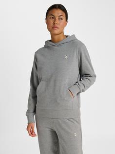 Rückansicht von hummel hmlPULSE W SWEAT HOODIE Hoodie Damen GREY MELANGE