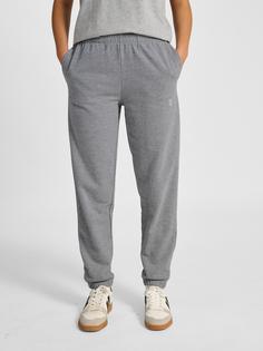 Rückansicht von hummel hmlPULSE W SWEAT PANTS Trainingshose Damen GREY MELANGE