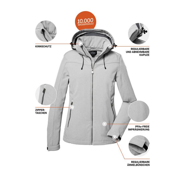KILLTEC KILLTEC Softshelljacke Softshelljacke Damen - Grau069 - 3 | SportScheck