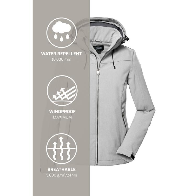 KILLTEC KILLTEC Softshelljacke Softshelljacke Damen - Grau069 - 4 | SportScheck