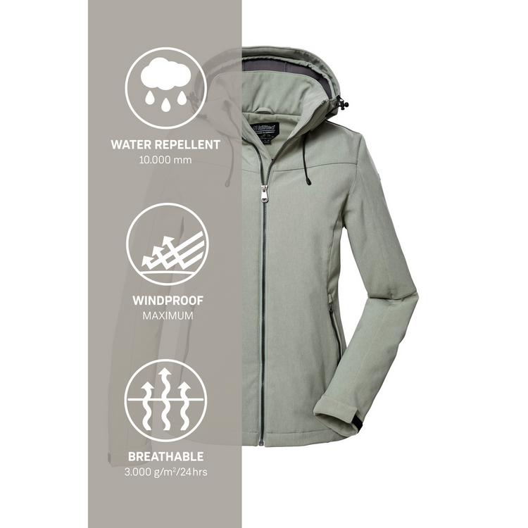 KILLTEC KILLTEC Softshelljacke Softshelljacke Damen - Hellgrau083 - 4 | SportScheck