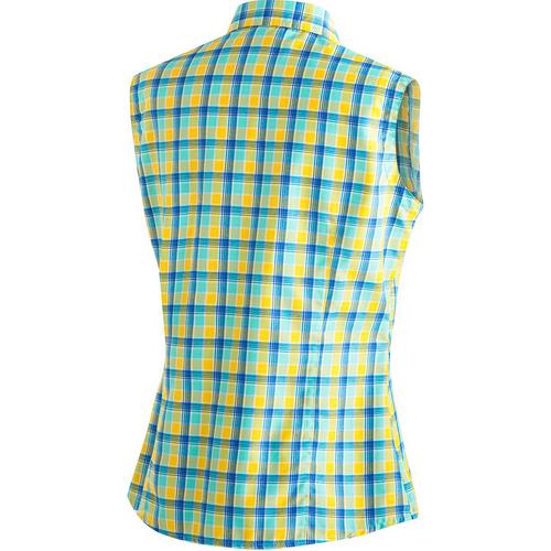 Rückansicht von Maier Sports PALOMA Funktionsbluse Damen Blau3017