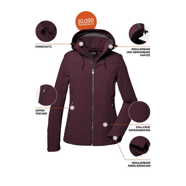 KILLTEC KILLTEC Softshelljacke Softshelljacke Damen - Rot4511 - 1 | SportScheck