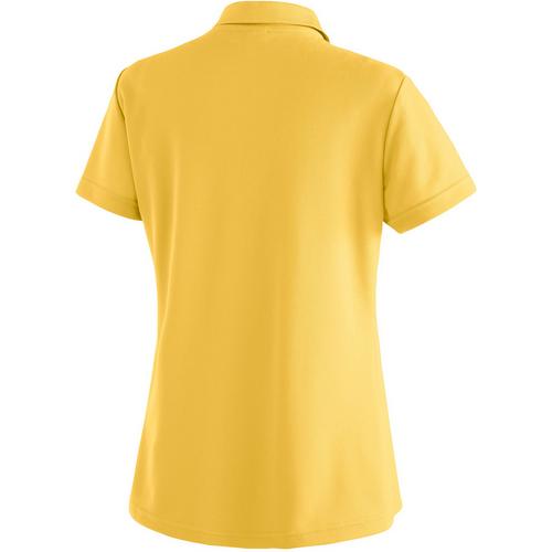 Rückansicht von Maier Sports Ulrike Poloshirt Damen Gelb7051