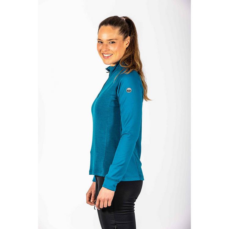 Maul Sport Maul Sport Brentenkopf Langarmshirt Damen - Petrol - 1 | SportScheck