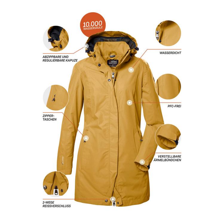 KILLTEC KILLTEC KOS 44 WMN PRK Funktionsjacke Damen - Gelb7023 - 3 | SportScheck