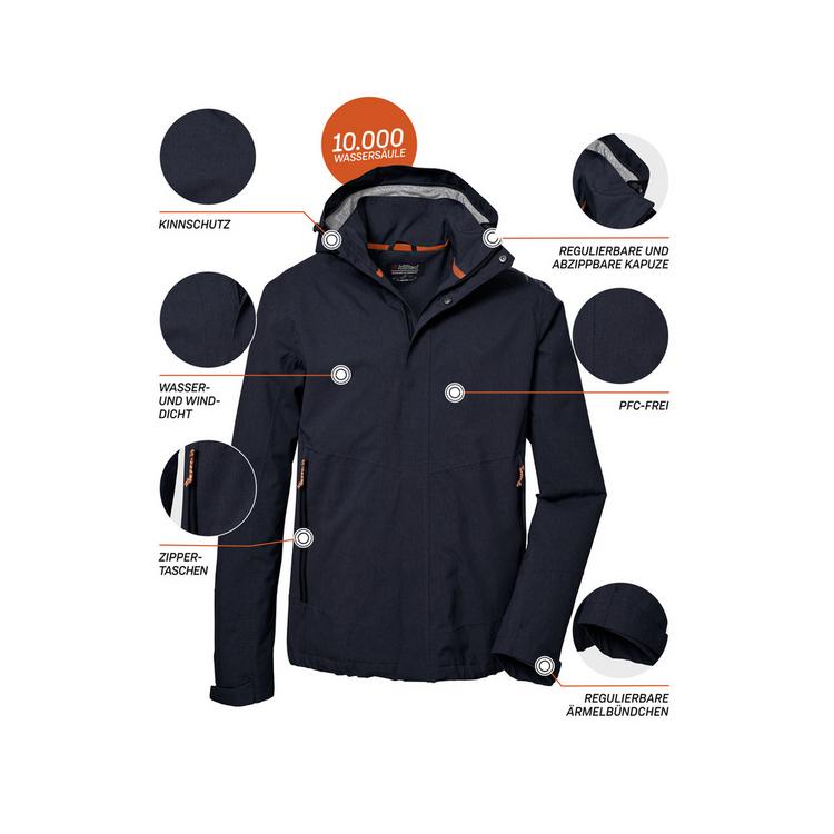 KILLTEC KILLTEC Outdoorjacke KOS 53 MN JCKT Funktionsjacke Herren - Blau3044 - 5 | SportScheck