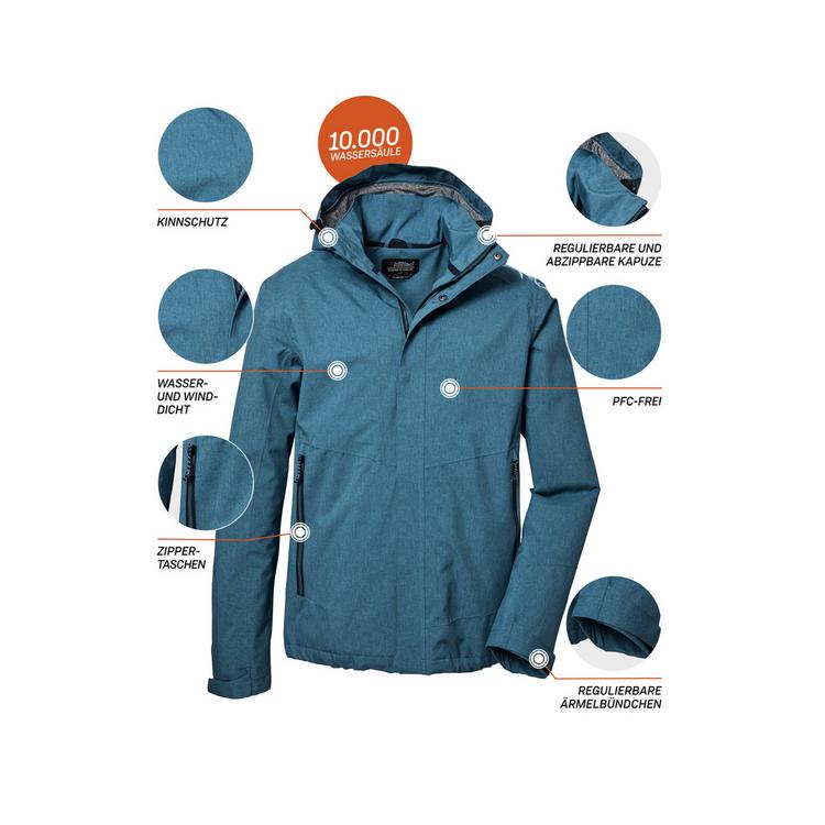 KILLTEC KILLTEC Outdoorjacke KOS 53 MN JCKT Funktionsjacke Herren - Blau3071 - 3 | SportScheck