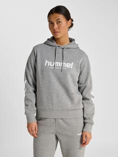 Rückansicht von hummel Hoodie Damen GREY MELANGE