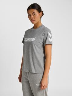 Rückansicht von hummel Funktionsshirt Damen GREY MELANGE