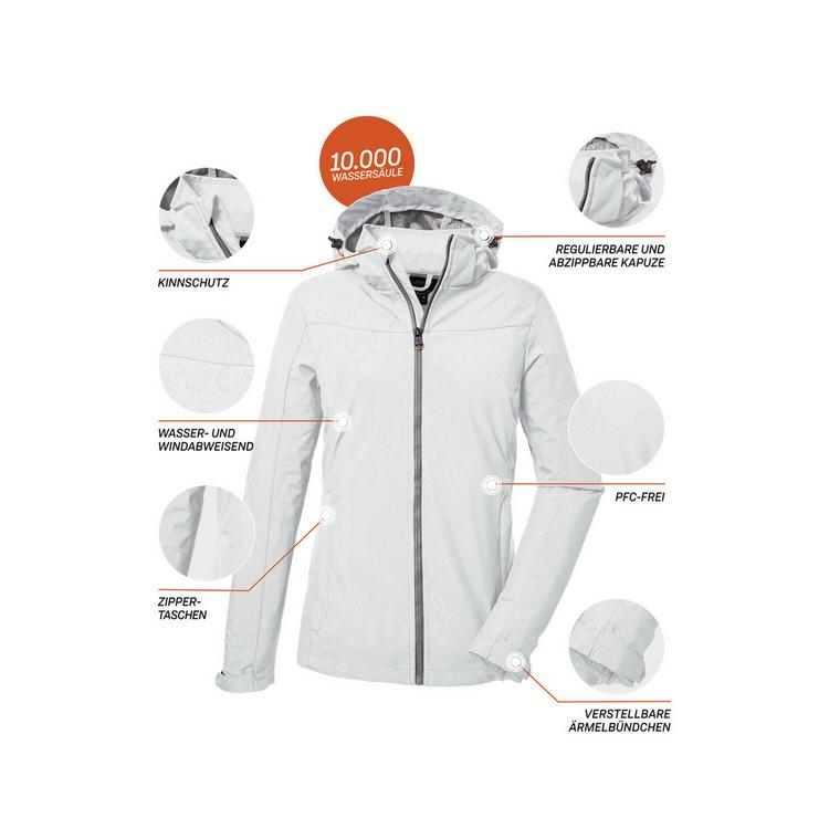 KILLTEC KILLTEC KOS 40 WMN SFTSHLL JCKT Softshelljacke Damen - Wei&szlig;951 - 3 | SportScheck