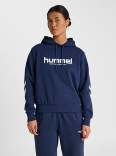 Rückansicht von hummel Hoodie Damen DRESS BLUES