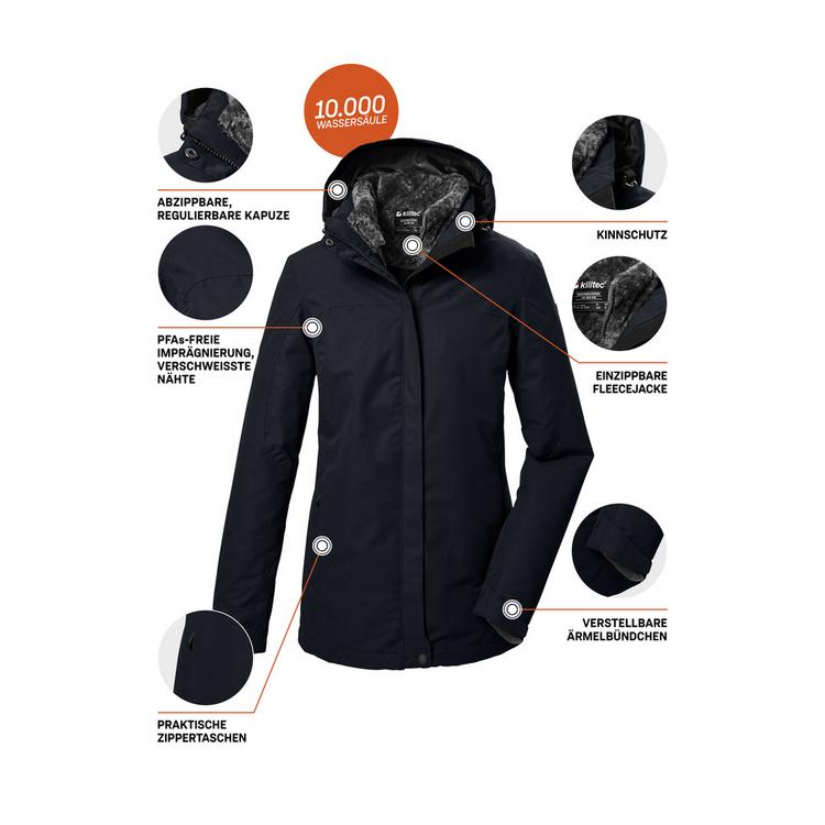 KILLTEC KILLTEC KOW 303 WMN JCKT Funktionsjacke Damen - Schwarz0110 - 3 | SportScheck