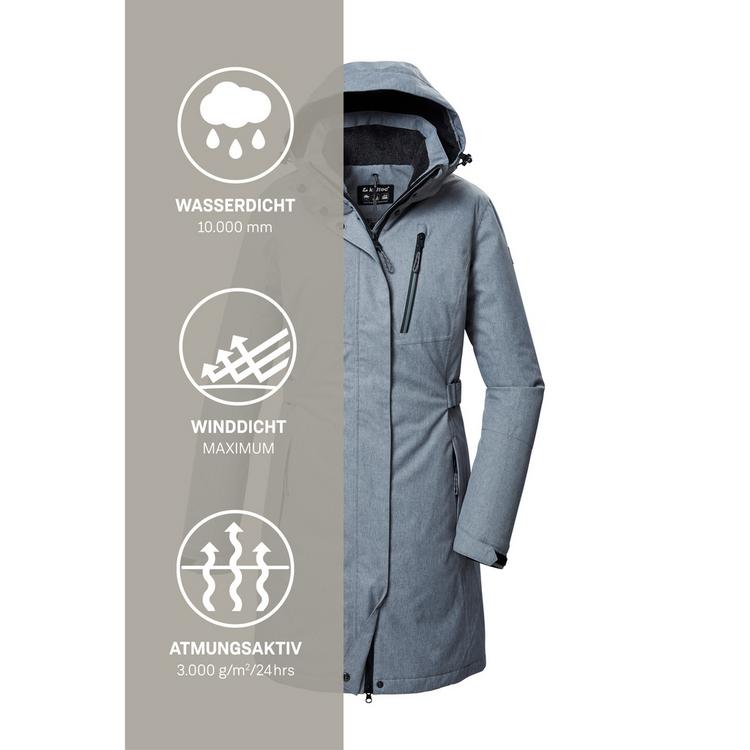KILLTEC KILLTEC KOW 303 WMN PRK Funktionsmantel Damen - Grau0613 - 6 | SportScheck