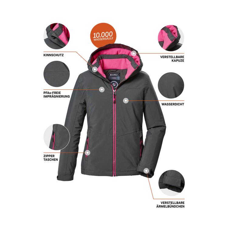 KILLTEC KILLTEC KOW 352 GRLS JCKT Softshelljacke M&auml;dchen - Gr&uuml;n201 - 3 | SportScheck