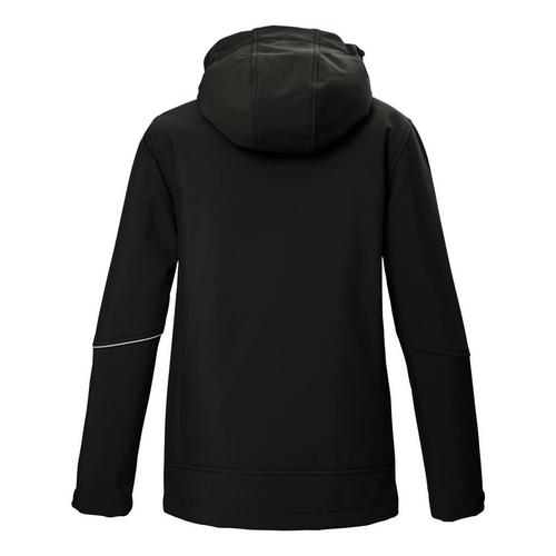 Rückansicht von KILLTEC KOW 366 BYS SFTSHLL JCKT Softshelljacke Kinder Schwarz0110