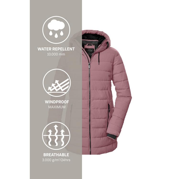 KILLTEC KILLTEC KOW 55 WMN QLTD PRK Funktionsmantel Damen - Pink471 - 4 | SportScheck