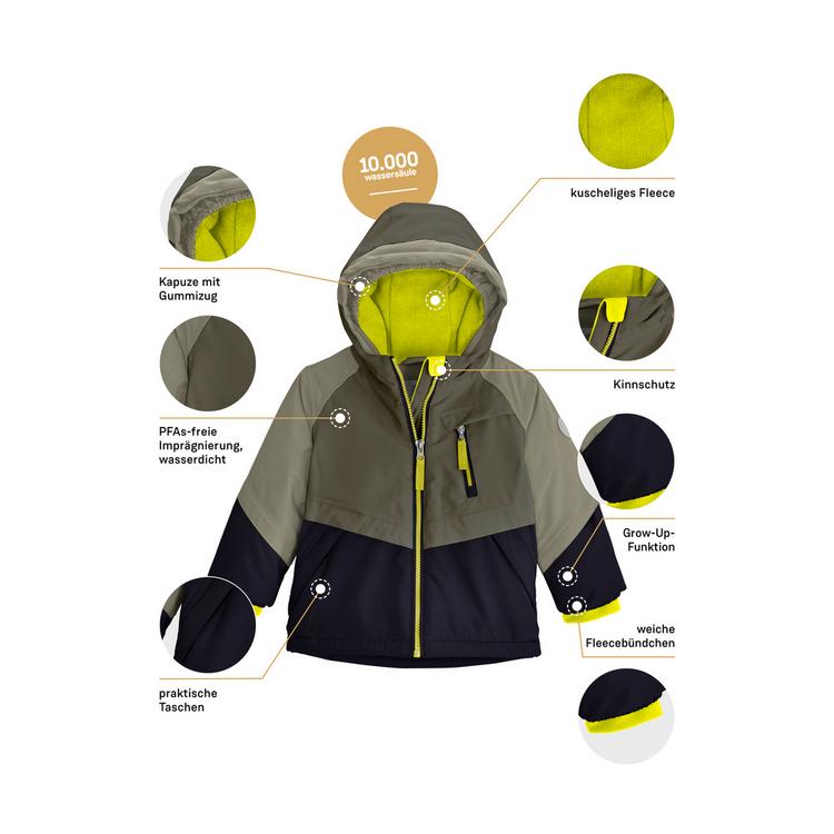 first instinct by killtec first instinct by killtec FISW 31 MNSJCKT Skijacke Kinder - Dunkeloliv111 - 3 | SportScheck