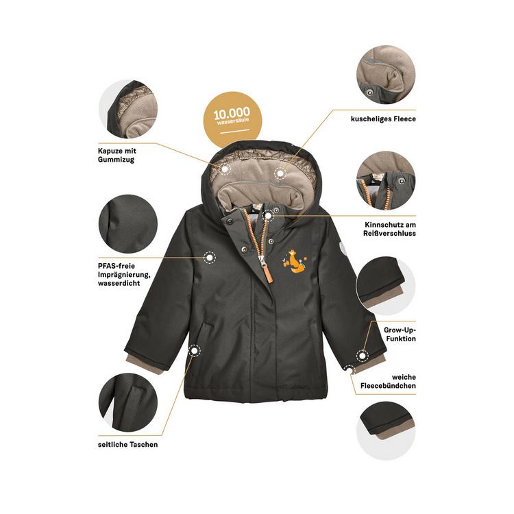 first instinct by killtec first instinct by killtec FIOW 38 MNS JCKT Softshelljacke Kinder - Steingrau071 - 3 | SportScheck