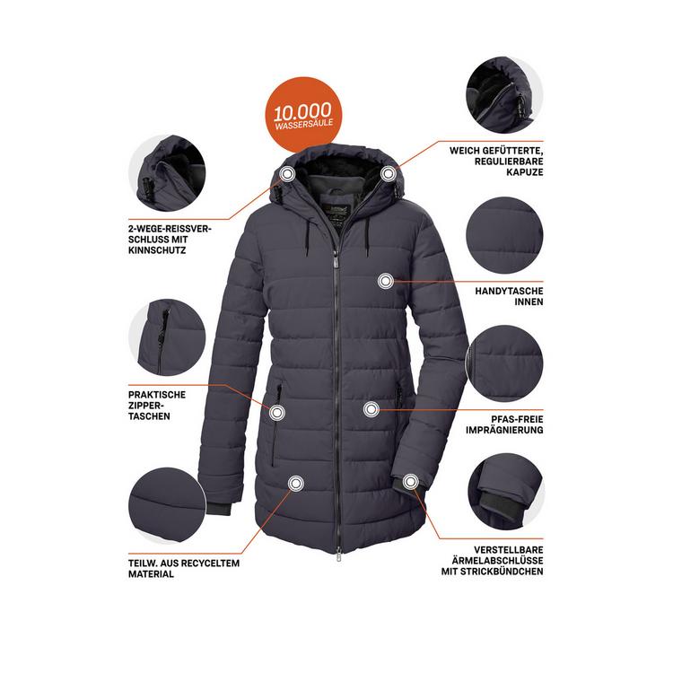 KILLTEC KILLTEC KOW 55 WMN QLTD PRK Funktionsmantel Damen - Silber0919 - 3 | SportScheck