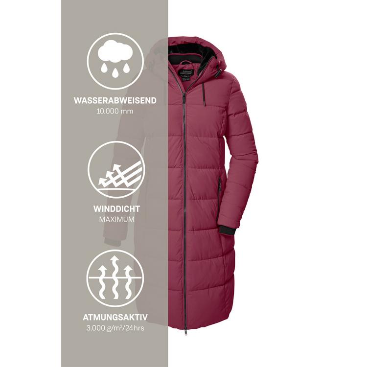 KILLTEC KILLTEC KOW 56 WMN QLTD CT Funktionsmantel Damen - Pflaume441 - 4 | SportScheck