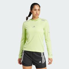 Rückansicht von adidas Ultimate Running Reflective Longsleeve Langarmshirt Damen Pulse Lime