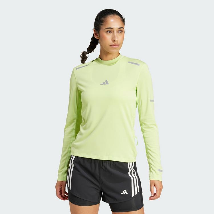 adidas adidas Ultimate Running Reflective Longsleeve Langarmshirt Damen - Pulse Lime - 0 | SportScheck