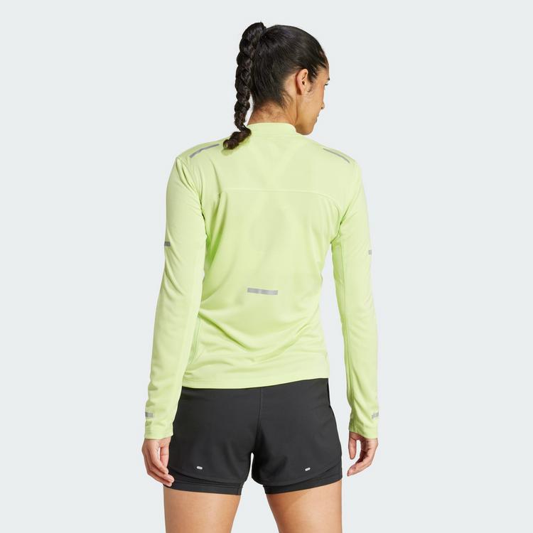 adidas adidas Ultimate Running Reflective Longsleeve Langarmshirt Damen - Pulse Lime - 1 | SportScheck