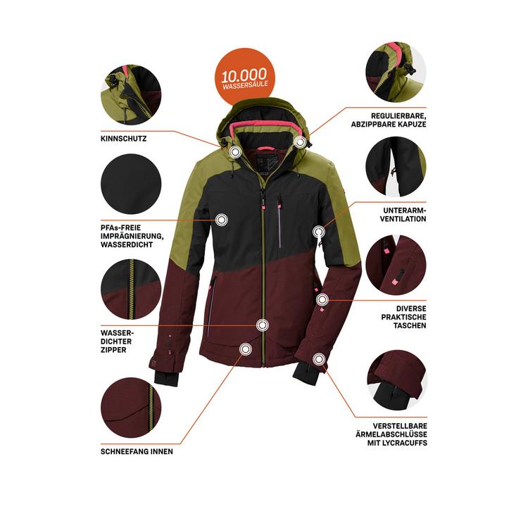 KILLTEC KILLTEC KSW 37 WMNJCKT Skijacke Damen - Gr&uuml;n2028 - 3 | SportScheck