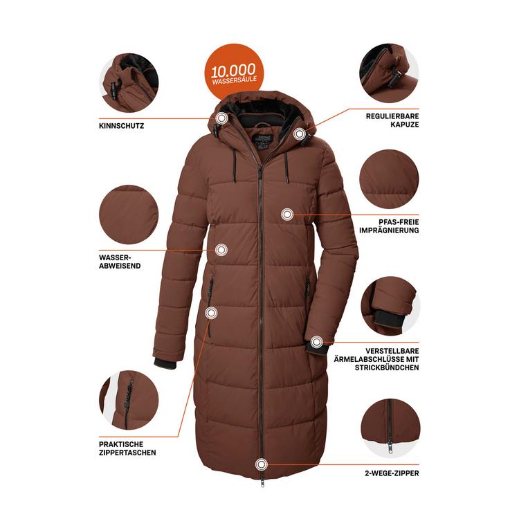 KILLTEC KILLTEC KOW 56 WMN QLTD CT Funktionsmantel Damen - Braun5940 - 3 | SportScheck