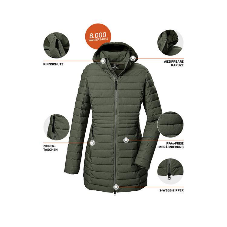 G.I.G.A. DX by killtec G.I.G.A. DX by killtec GW 14 WMN QLTD PRK_Bacarya Funktionsmantel Damen - Oliv101 - 3 | SportScheck