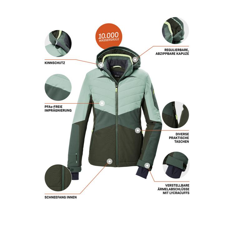 KILLTEC KILLTEC KSW 34 WMNJCKT Skijacke Damen - Gr&uuml;n2042 - 3 | SportScheck