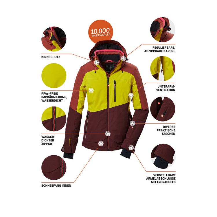 KILLTEC KILLTEC KSW 37 WMNJCKT Skijacke Damen - Braun5917 - 4 | SportScheck