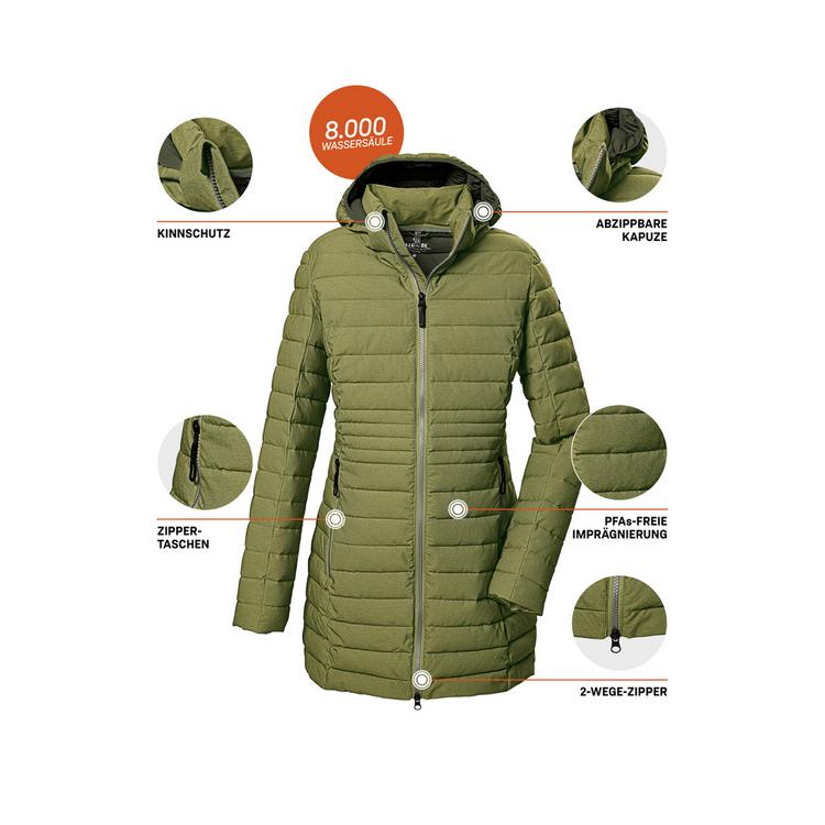 G.I.G.A. DX by killtec G.I.G.A. DX by killtec GW 14 WMN QLTD PRK_Bacarya Funktionsmantel Damen - Gr&uuml;n2021 - 3 | SportScheck