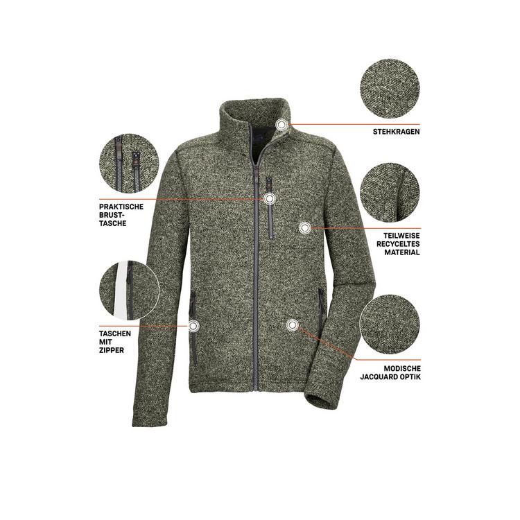 G.I.G.A. DX by killtec G.I.G.A. DX by killtec GW 55 MN MDLYR Fleecejacke Herren - Dunkeloliv111 - 3 | SportScheck