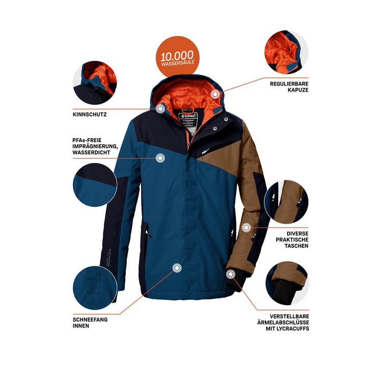 KILLTEC KILLTEC KSW 387 BYSJCKT Skijacke Jungen - Blau3068 - 3 | SportScheck